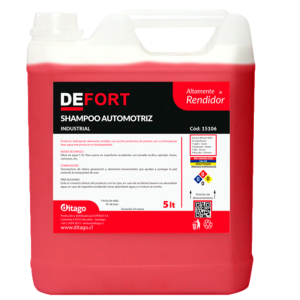 SHAMPOO AUTOMOTRIZ ALTA ESPUMA 5 LT